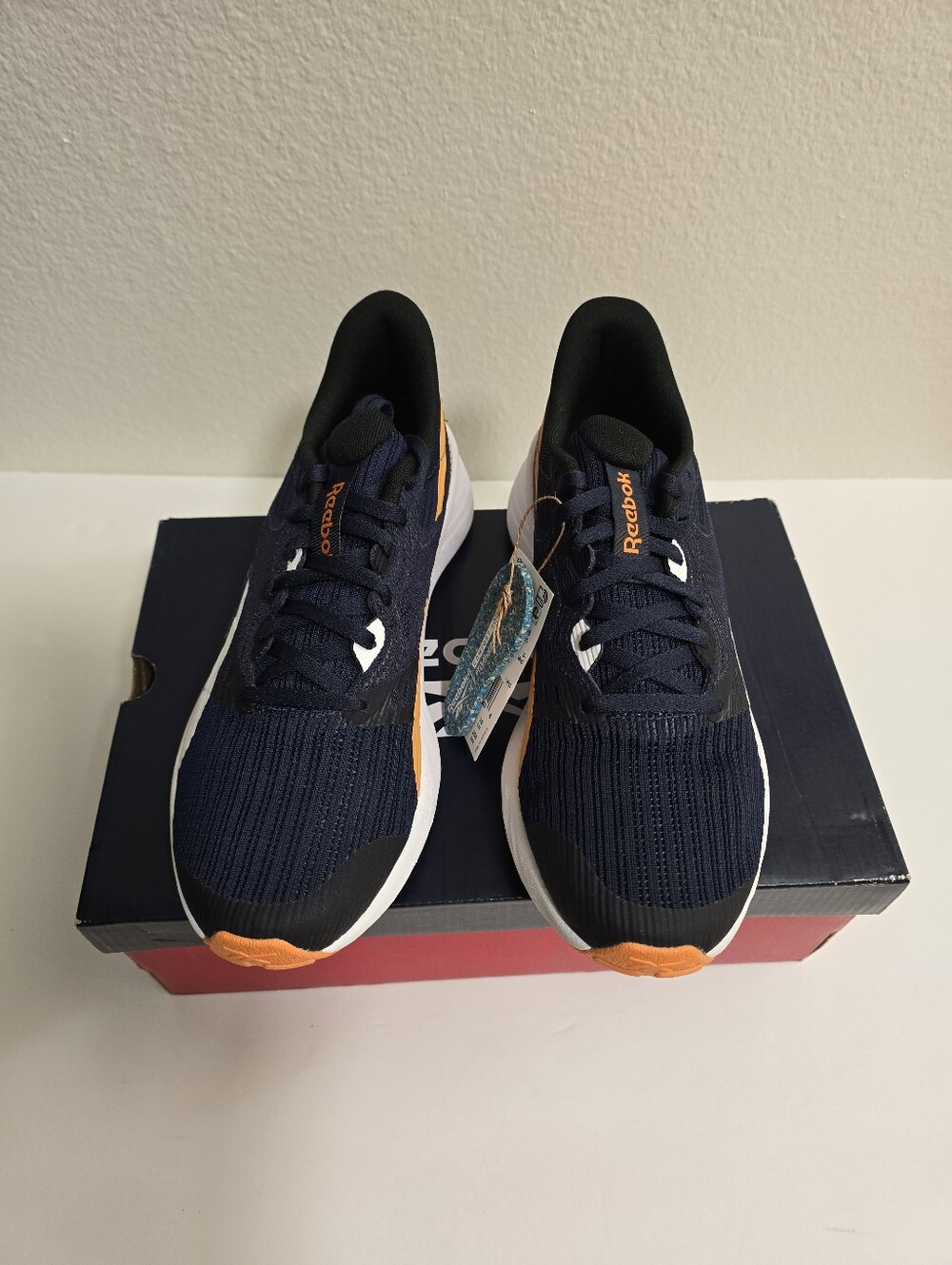 Reebok Energen Tech Plus Women Shoes In Vector Navy Ftwr White Peach - Picture 5 of 12